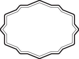 Black Border Label Frame for Composition Book