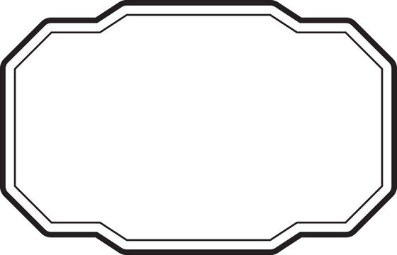 Black Border Label Frame for Composition Book