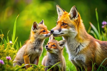 Fototapeta premium Intimate Moments of Animal Breeding in Nature Captured Up Close for Wildlife Photography Enthusiasts