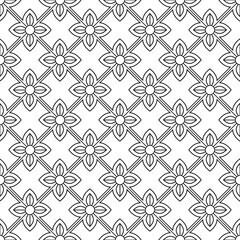 Seamless vintage pattern with abstract flowers