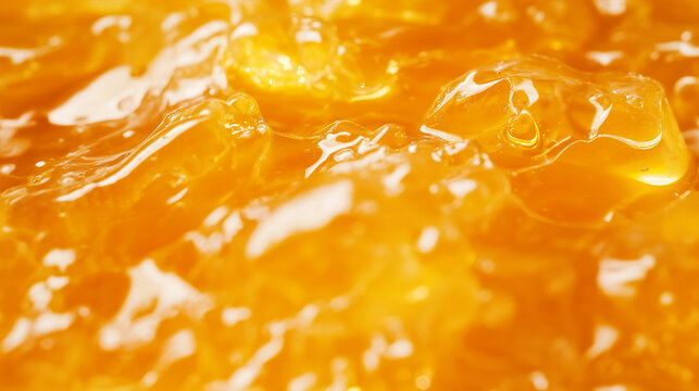 a close-up, top-down view, texture background of apple jam spread across the entire frame, filling the image with its golden amber color and smooth texture