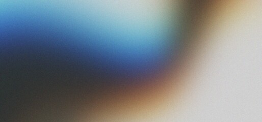 Abstract background with dark gray, brown, blue, light gray gradient, grain, grunge noise, wave, website banner design, copy space