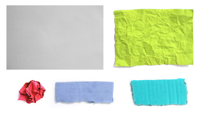 Recycled craft torn tear paper texture as background.