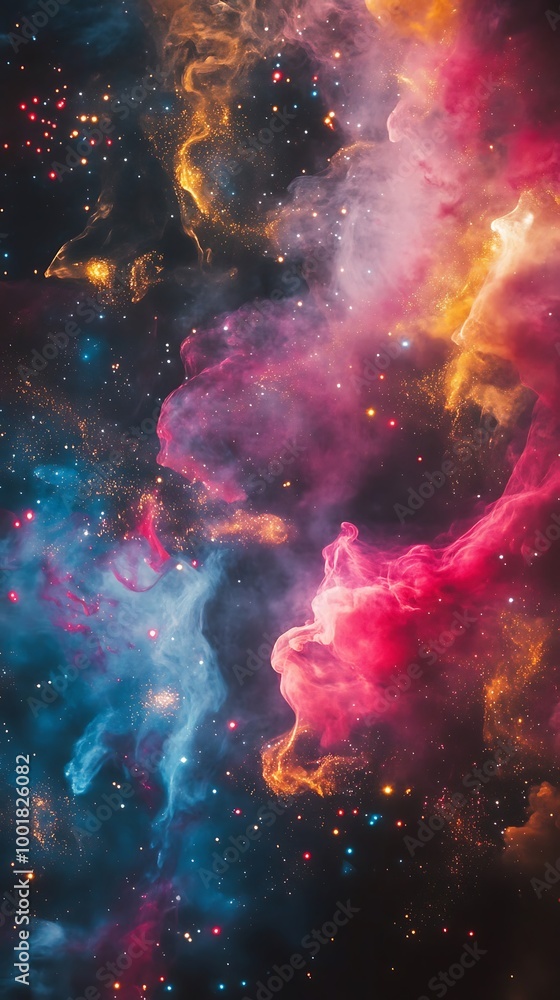 Aufkleber captivating colorful fireworks show creating a magical atmosphere for festive occasions image