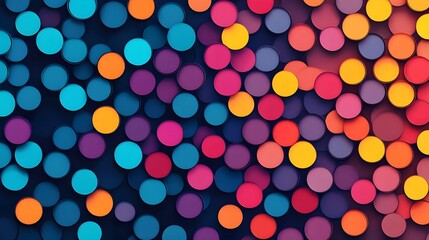 Bright and Bold Abstract Circle Pattern Art Design with Vibrant Colors picture