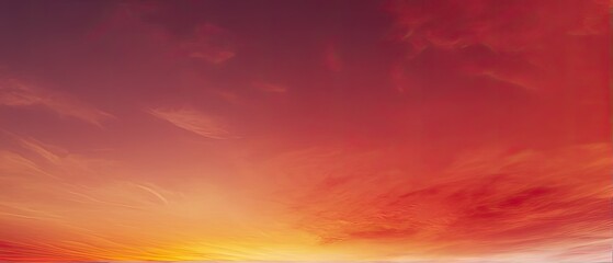 Obraz premium Fiery Sunset Sky