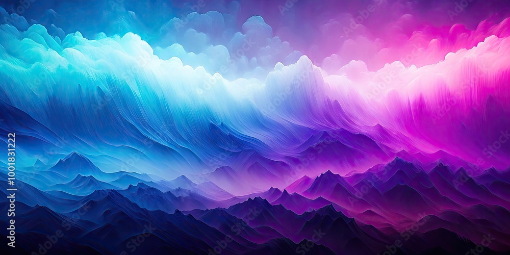 Poster mesmerizing purple and blue abstract background with gradient and textured layers for creative use