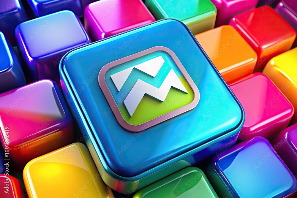 Poster modern upload photo icon design for digital content sharing and online file management systems