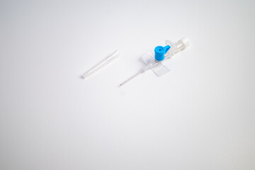 closeup phto of intravinous cannula for cannulation