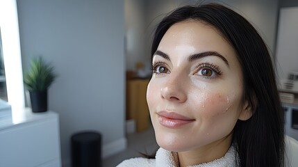 A patient story with dramatic results after deep chemical peel, showing smoother skin texture, reduced redness, and clearer complexion