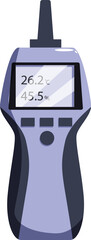 Digital thermohygrometer showing temperature and humidity percentage on display, modern climate control equipment © nsit0108