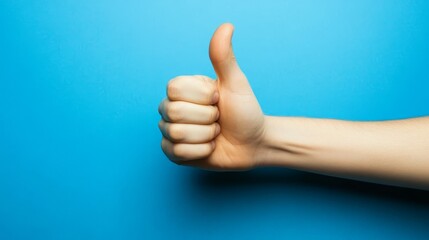 Thumbs up. Business background