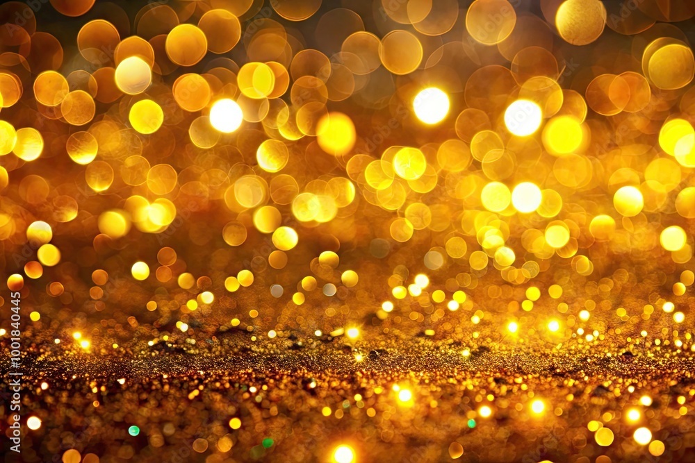 Aufkleber shimmering gold-colored abstract background with glowing texture for elegant design projects