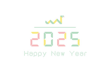 おしゃれな巳年の年賀状