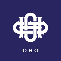 OHO monogram vector streetwear design
