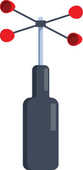 Windsock is indicating the direction and strength of the wind