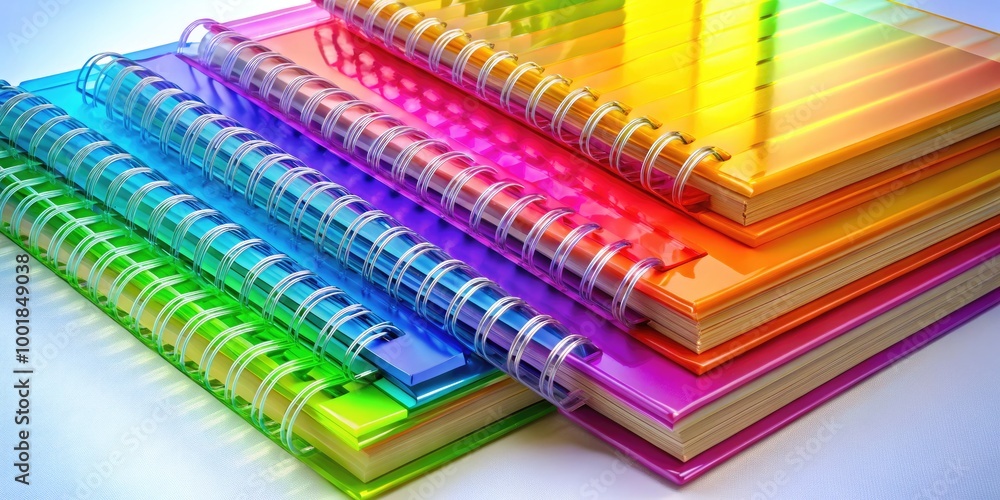 Poster transparent paper notebook background for creative projects and graphic design use in digital art