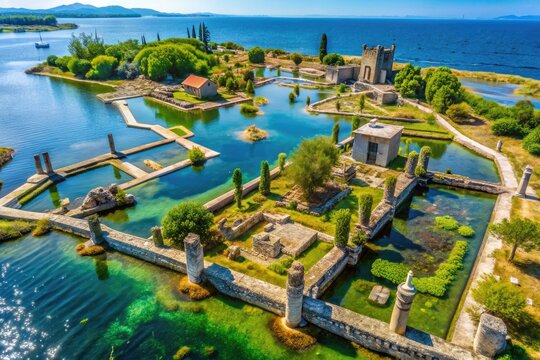 Unique Landscape of Ladonia Micronation Surrounded by Water and Sculptures in Nature's Embrace