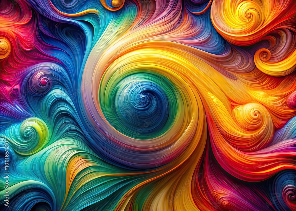 Poster vibrant abstract background with colorful swirls and texture for creative design projects and artwor