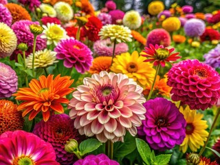Vibrant and Colorful Flower Background for Nature Lovers and Floral Design Inspiration Projects