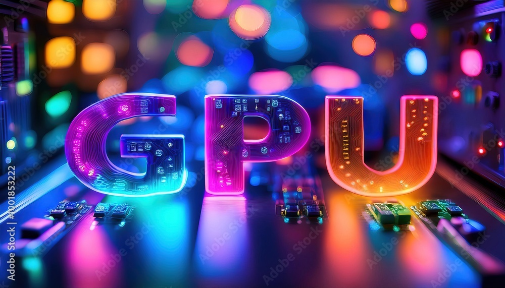 Poster illuminated gpu text in modern data center