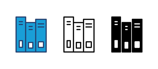 Library icon vector. education icon vector