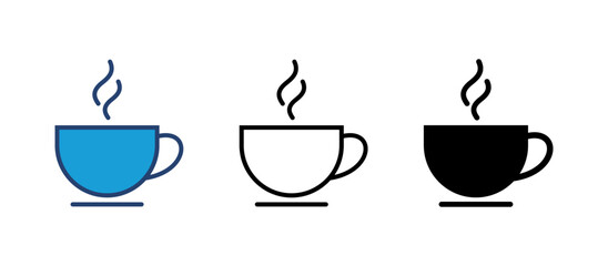 coffee cup icon vector. cup a coffee icon vector.