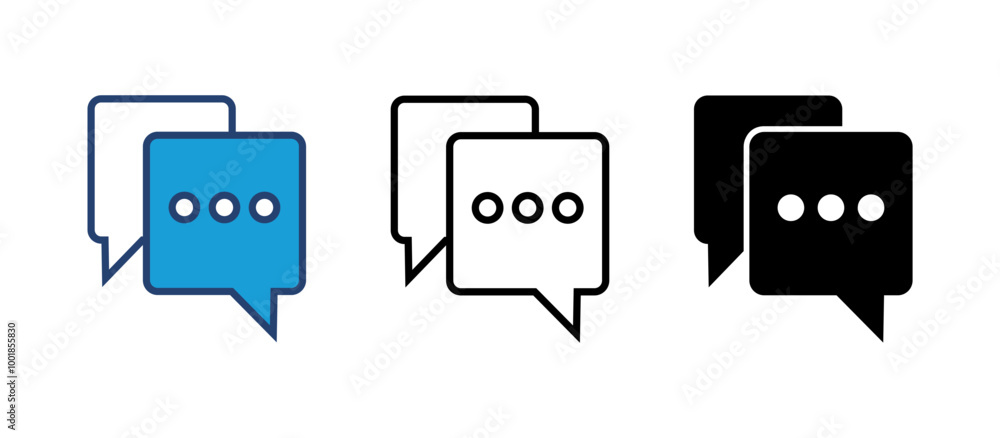 Poster chat icon vector. speech bubble icon. comment icon vector. message. contact us