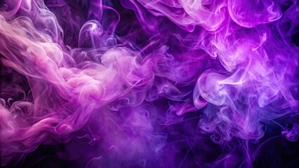 Obraz premium Vibrant Purple Background with Smoky Effects and Abstract Patterns for Creative Design Projects