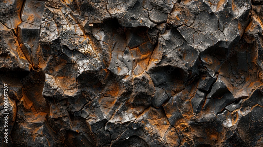 Poster textured rock surface with cracks and patterns