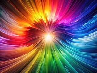 Obraz premium Vibrant Spectrum of Wavelengths in Various Colors Displaying Light and Energy in Abstract Form