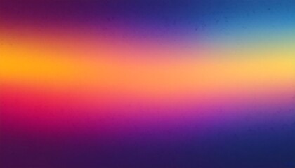 Obraz premium Retro Grainy Color Gradient Background Featuring Pale Pink, Blue, Yellow, Purple, Orange, and Red, Creating a Vibrant and Nostalgic Aesthetic
