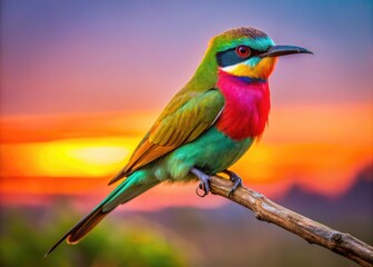 Obraz premium Whip Poor Will Bird in Natural Habitat at Dusk, Capturing Its Unique Features and Environment