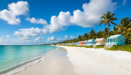 Obraz premium beach with palm trees