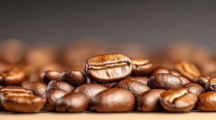 Roasted Coffee Beans Close Up Macro Photography