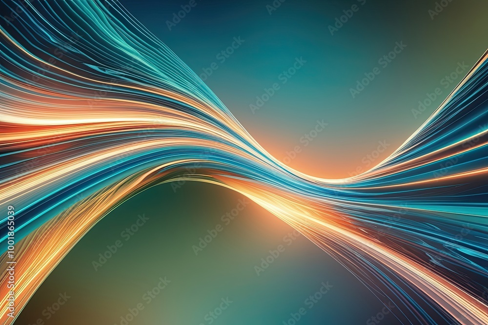 Poster inspiring energy wave effect background in abstract design