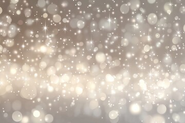 Obraz premium Silver abstract snow falling winter christmas holiday background with sparkles and glitter