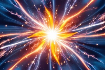 Obraz premium Vibrant Energy and Sparkle on a Clear Crystal Background