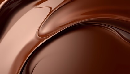 Rich Chocolate Wave Reflective Surface and Intricate Textures for Visual Appeal