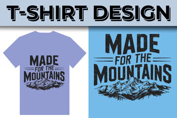 Adventure Mountain camping journey Lover T-shirt Design
