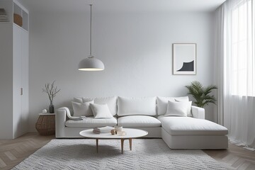 Luxurious Smooth Texture in Stylish Bright Cool White Space Design