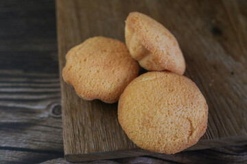 Mini castella cake, Traditional Thai egg cake or Khanom Khai made with egg and sugar, soft dough. Delicious local dessert