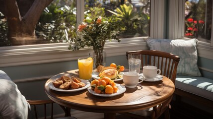 Breakfast Nook in Sunny Sunroom