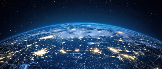 Technologi Global Communication and Data Concept