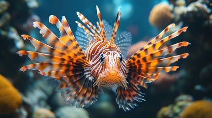 Lionfish with Striking Stripes