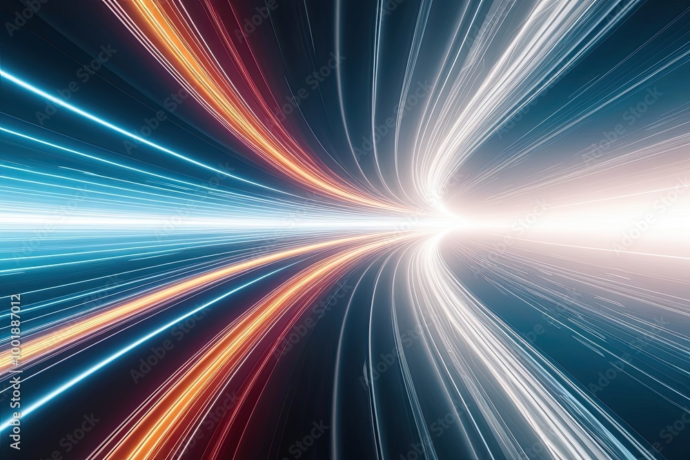 Poster dynamic abstract energy flow background with glowing light and vibrant colors