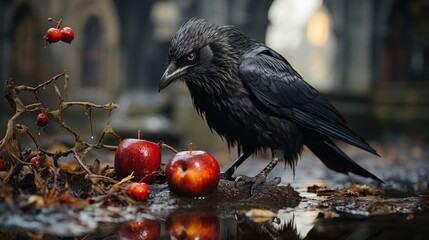 Raven and Apples