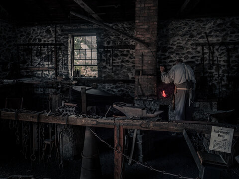 Blacksmith at work