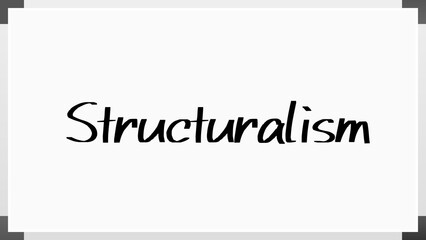 Structuralism のホワイトボード風イラスト