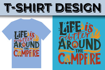 Obraz premium Adventure Mountain camping journey Lover T-shirt Design